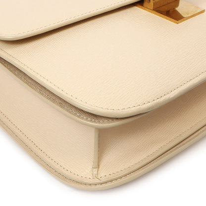 Exclusive Celine Powder Liege Calfskin Medium Classic Flap Bag — Top View