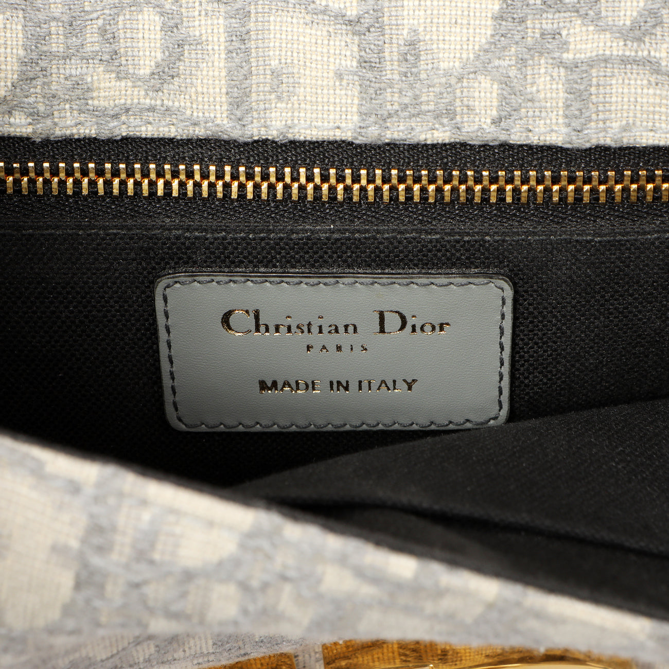 Exclusive Christian Dior Grey Oblique 30 Montaigne Flap Bag — Alternate View 9