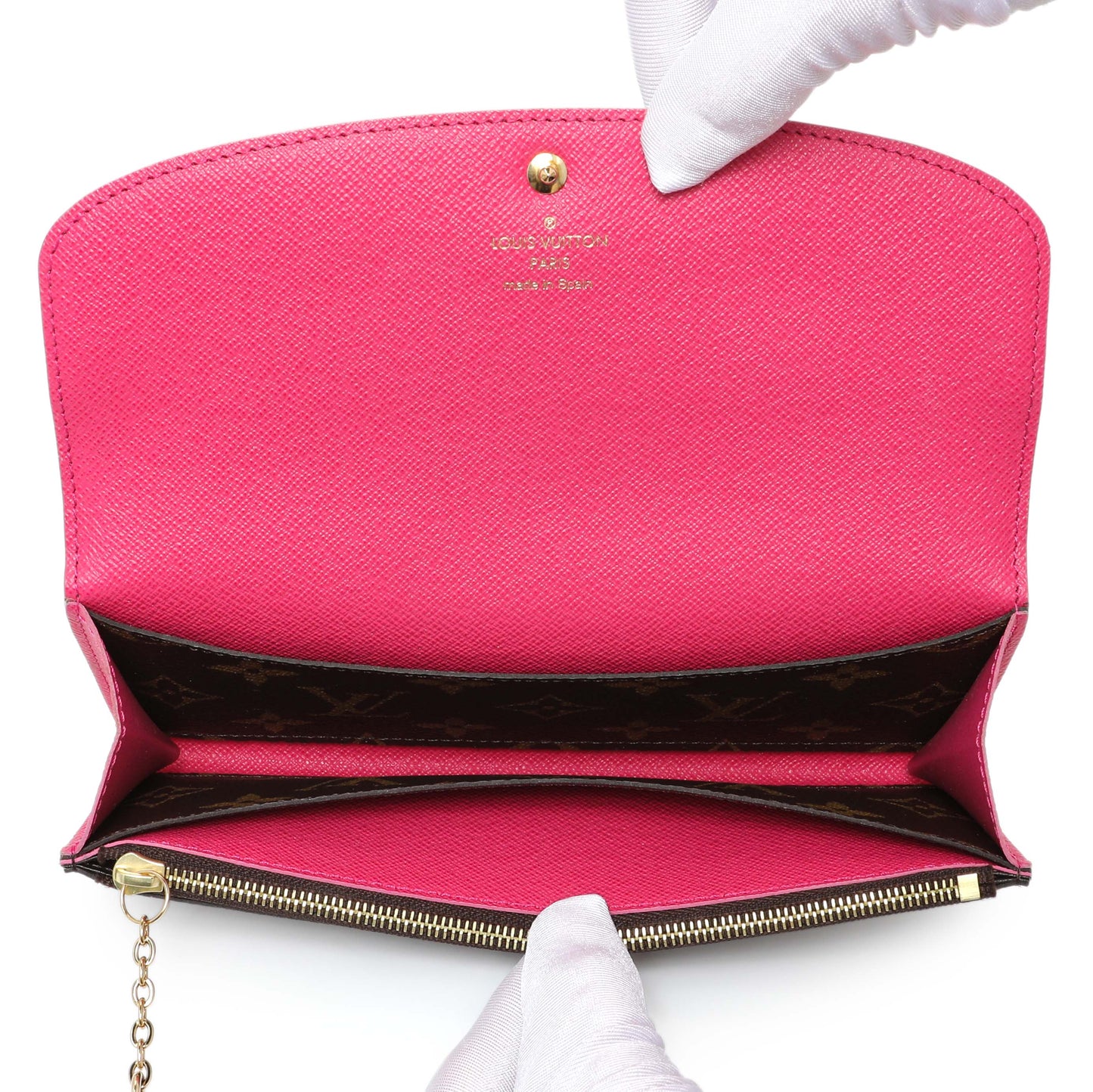 Exclusive Louis Vuitton Monogram Bloom Flower Emilie Wallet — Top View