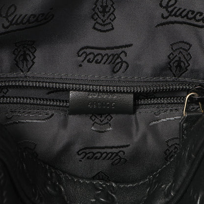 Exclusive Gucci Black Guccissima Messenger Bag — Alternate View 10