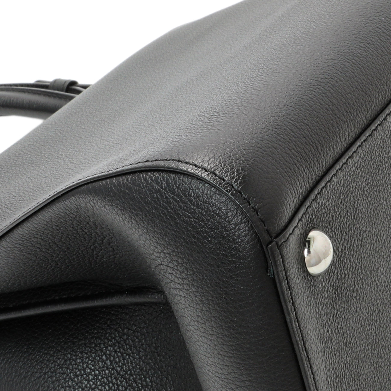 Exclusive Delvaux Black Grained Calfskin Brillant MM — Lifestyle View