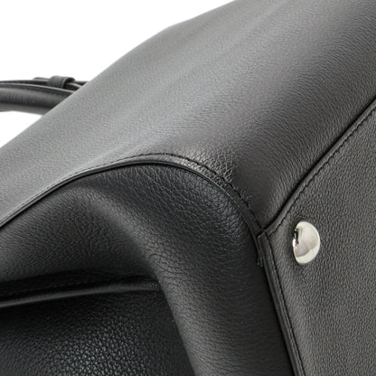 Exclusive Delvaux Black Grained Calfskin Brillant MM — Lifestyle View