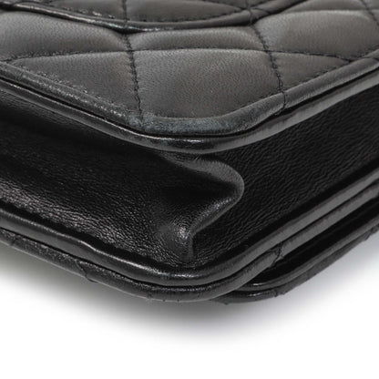 Exclusive Chanel Black Lambskin Quilted Pillow Crush Adjustable Chain Wallet On Chain — Alternate View 7
