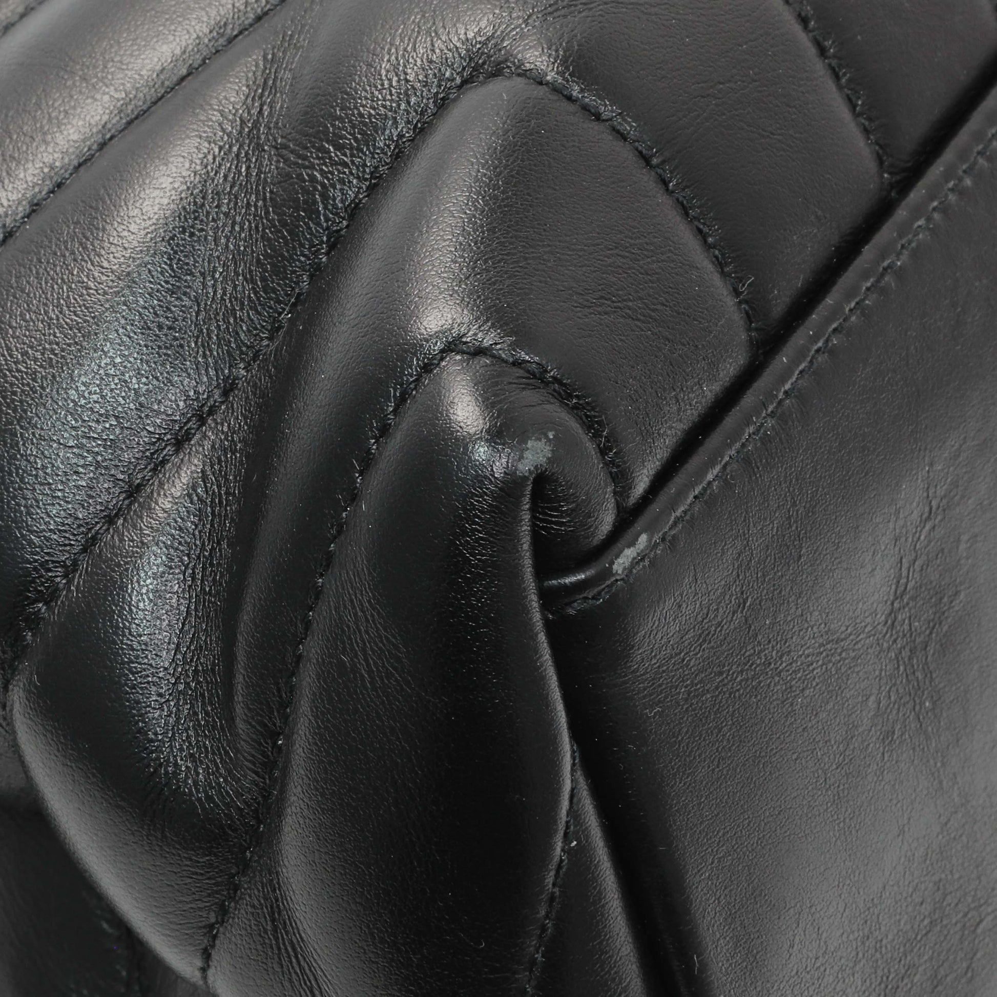 Exclusive Saint Laurent Black Calfskin Y Quilted Monogram Medium Loulou Chain Satchel — Lifestyle View