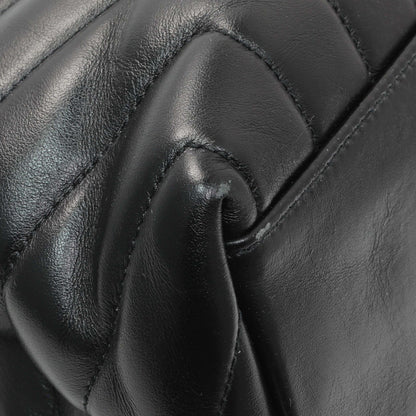 Exclusive Saint Laurent Black Calfskin Y Quilted Monogram Medium Loulou Chain Satchel — Lifestyle View