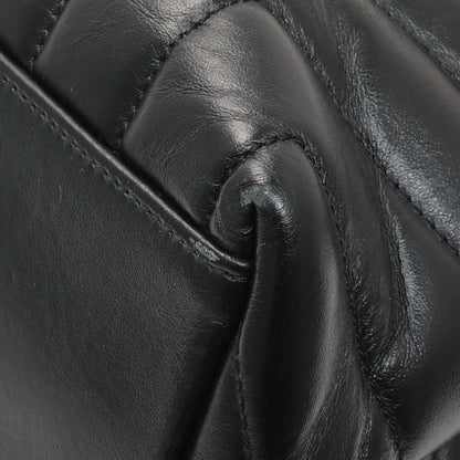 Exclusive Saint Laurent Black Calfskin Y Quilted Monogram Medium Loulou Chain Satchel — Alternate View 7