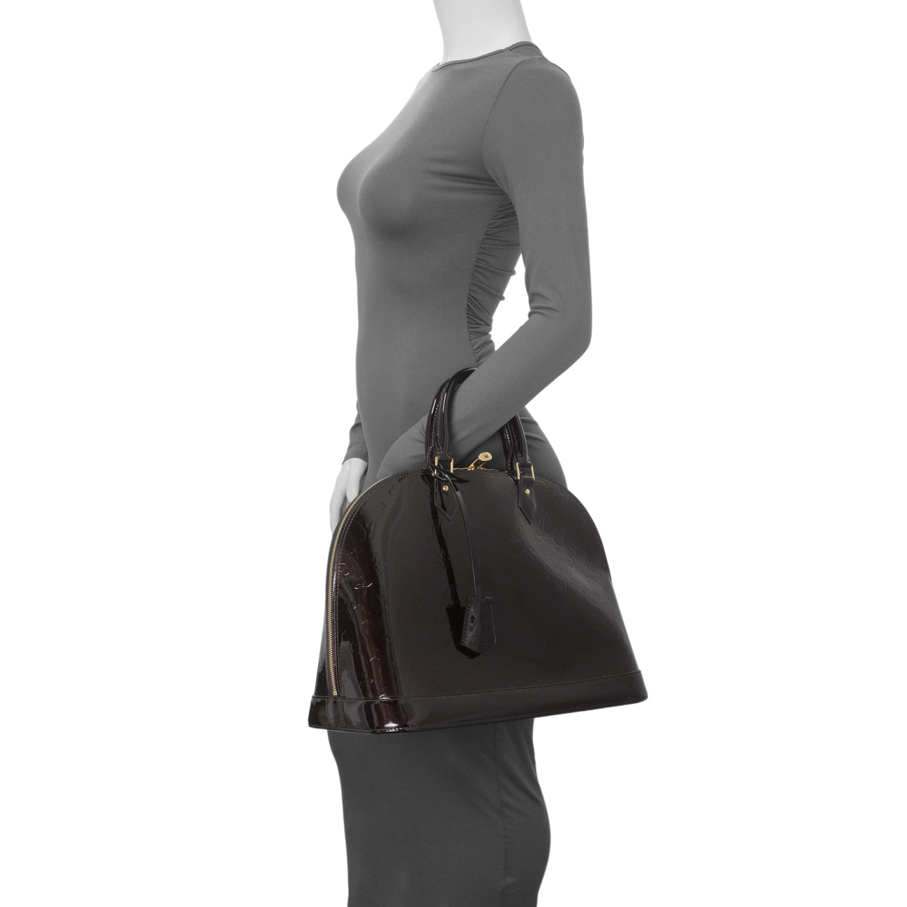 Exclusive Louis Vuitton Amarante Vernis Alma GM — Alternate View 11
