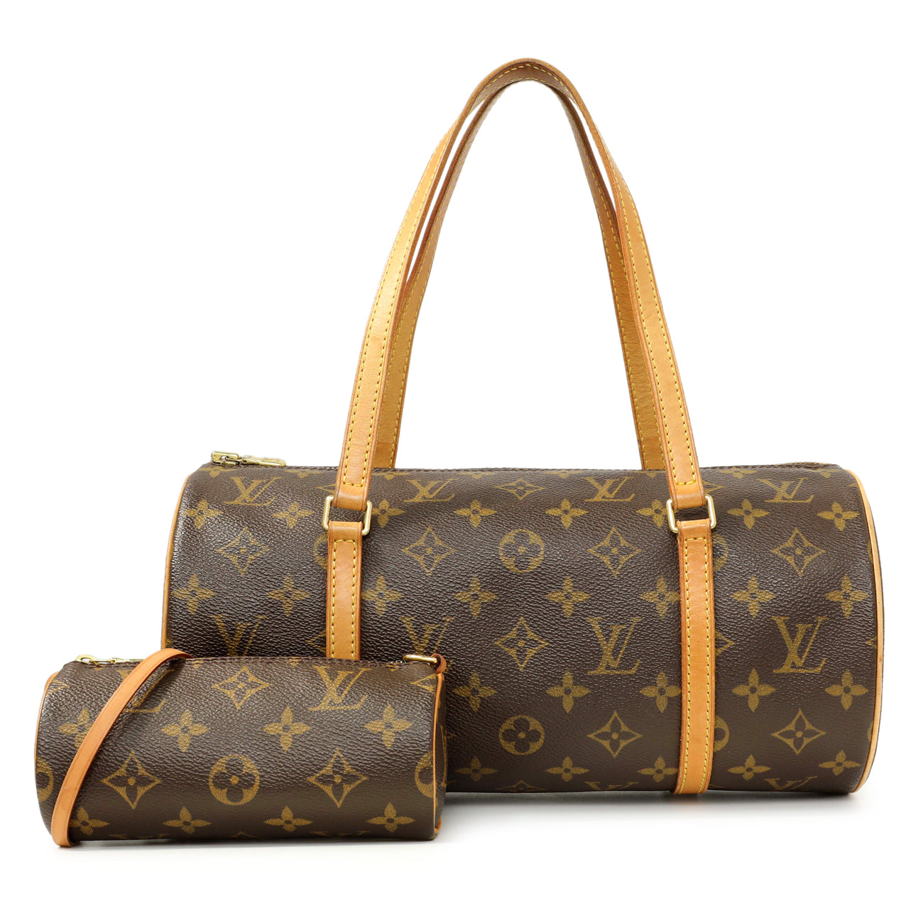 Exclusive Louis Vuitton Monogram Papillon 30 with Companion Pouch — Front View