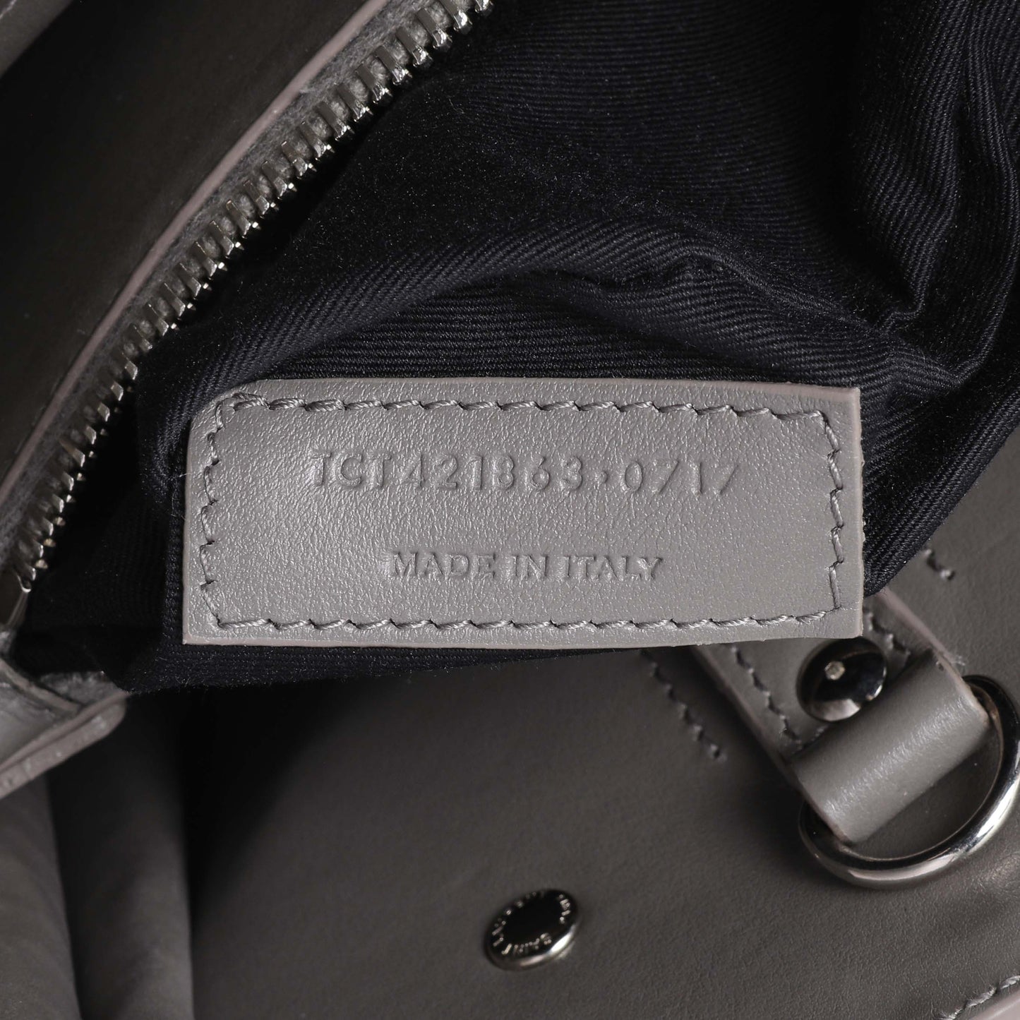 Exclusive Saint Laurent Grey Croc Embossed Baby Sac De Jour — Alternate View 10