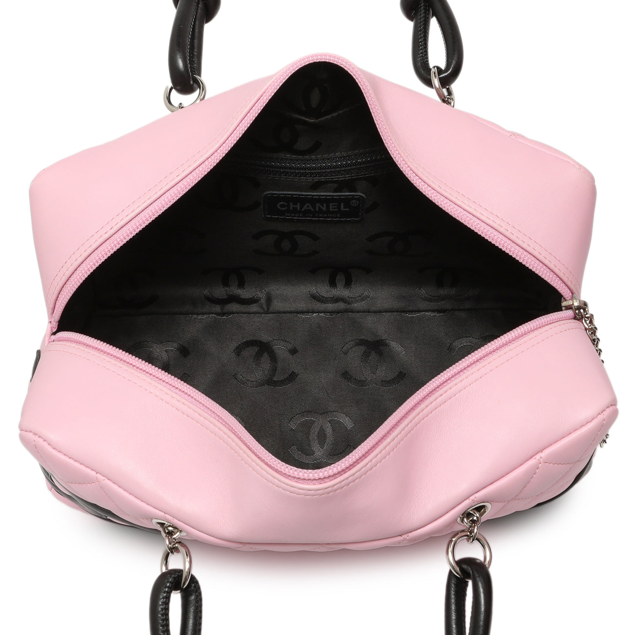 Exclusive Chanel Pink Quilted Calfskin Large Cambon Bowler — Alternate View 12