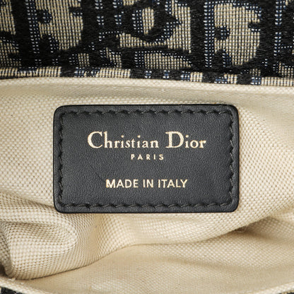 Exclusive Christian Dior Oblique Mini Saddle Bag — Detail View