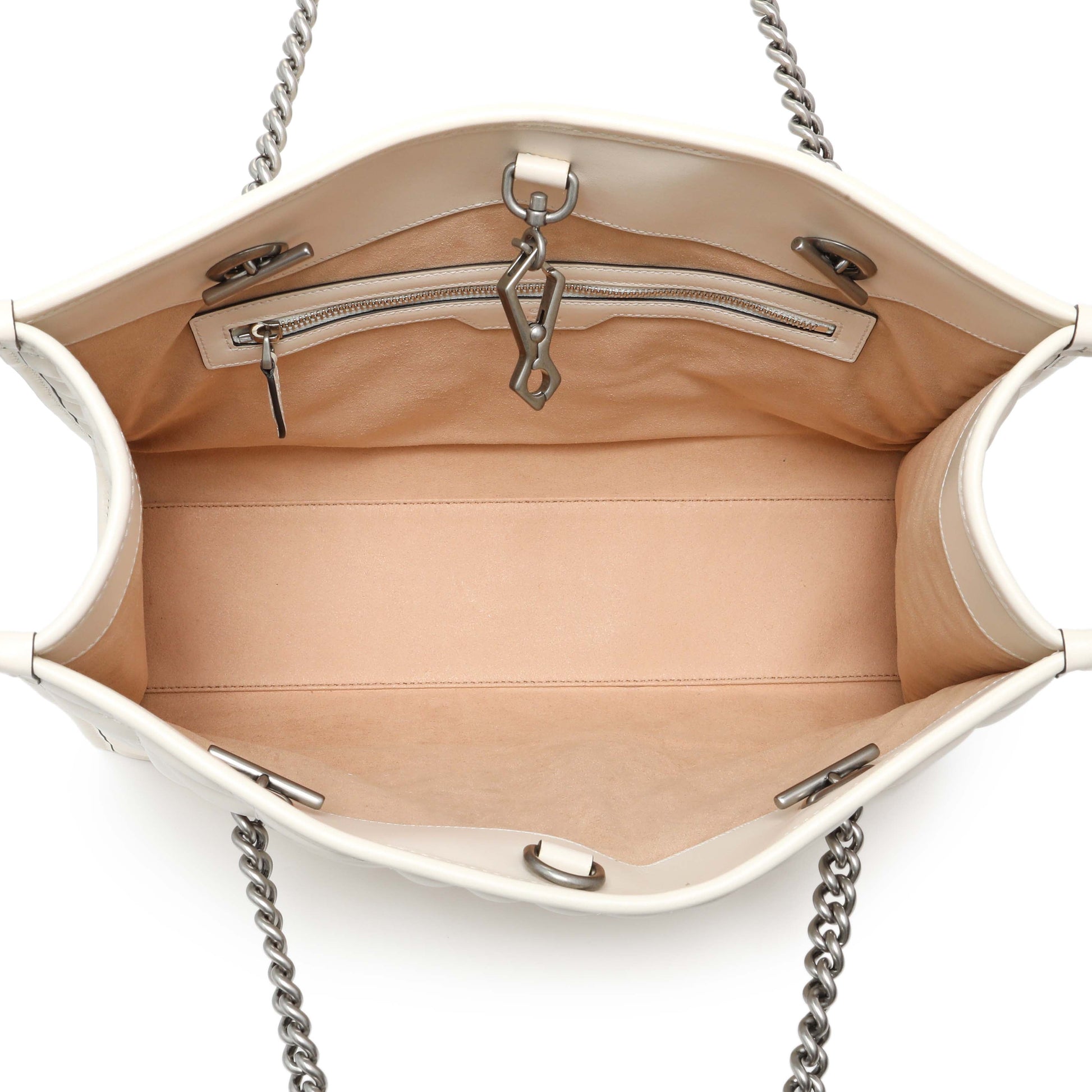 Exclusive Gucci Cream Calfskin Matelasse Medium GG Marmont Shopping Tote — Top View