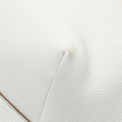 Exclusive Prada White Vitello Daino Pocket Shopping Tote — Alternate View 7