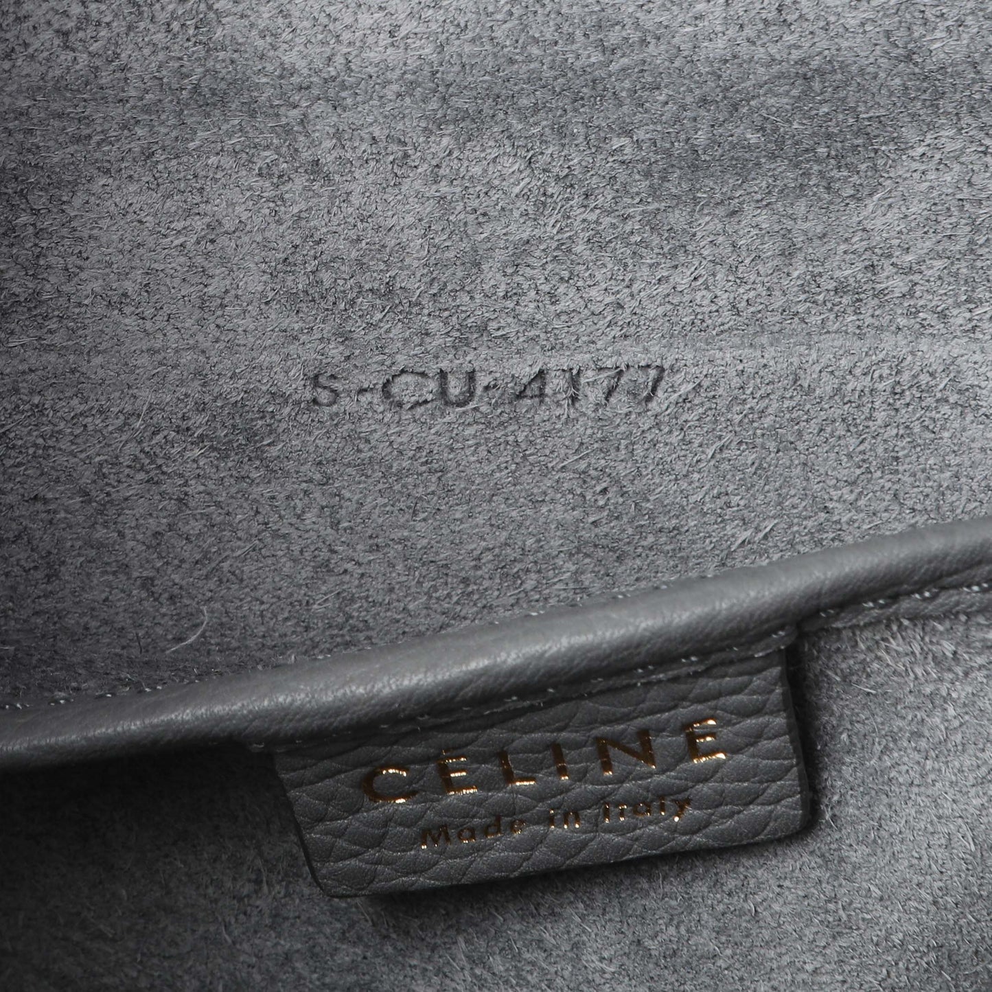 Exclusive Celine Kohl Drummed Calfskin Nano Luggage — Lifestyle View