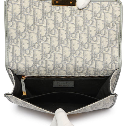 Exclusive Christian Dior Grey Oblique 30 Montaigne Flap Bag — Alternate View 8
