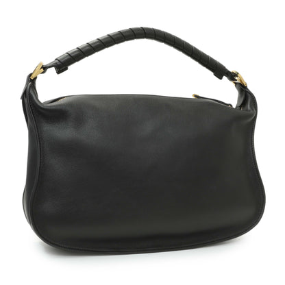 Exclusive Chloe Black Grained Calfskin Small Marcie Shoulder Bag — Side View