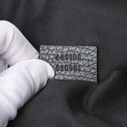 Exclusive Gucci Black Nylon Monogram Waist Belt Bag — Lifestyle View