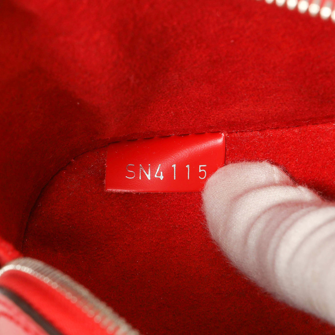 Exclusive Louis Vuitton Coquelicot Epi Nano Alma — Alternate View 7
