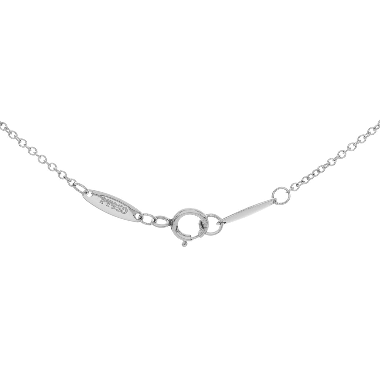 Exclusive Tiffany & Co. Platinum Diamonds by the Yard 5 Diamond Necklace — Top View