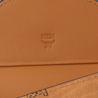 Exclusive MCM Cognac Visetos Tracy Wallet — Detail View