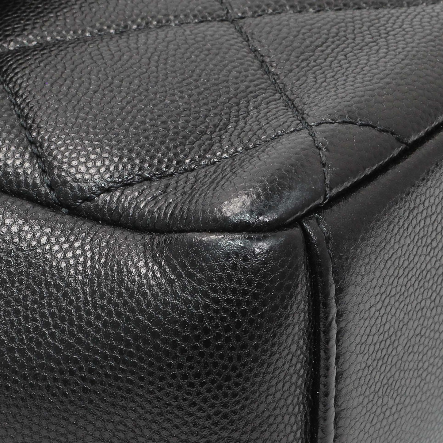 Exclusive Chanel So Black Caviar My Everything Flap — Detail View