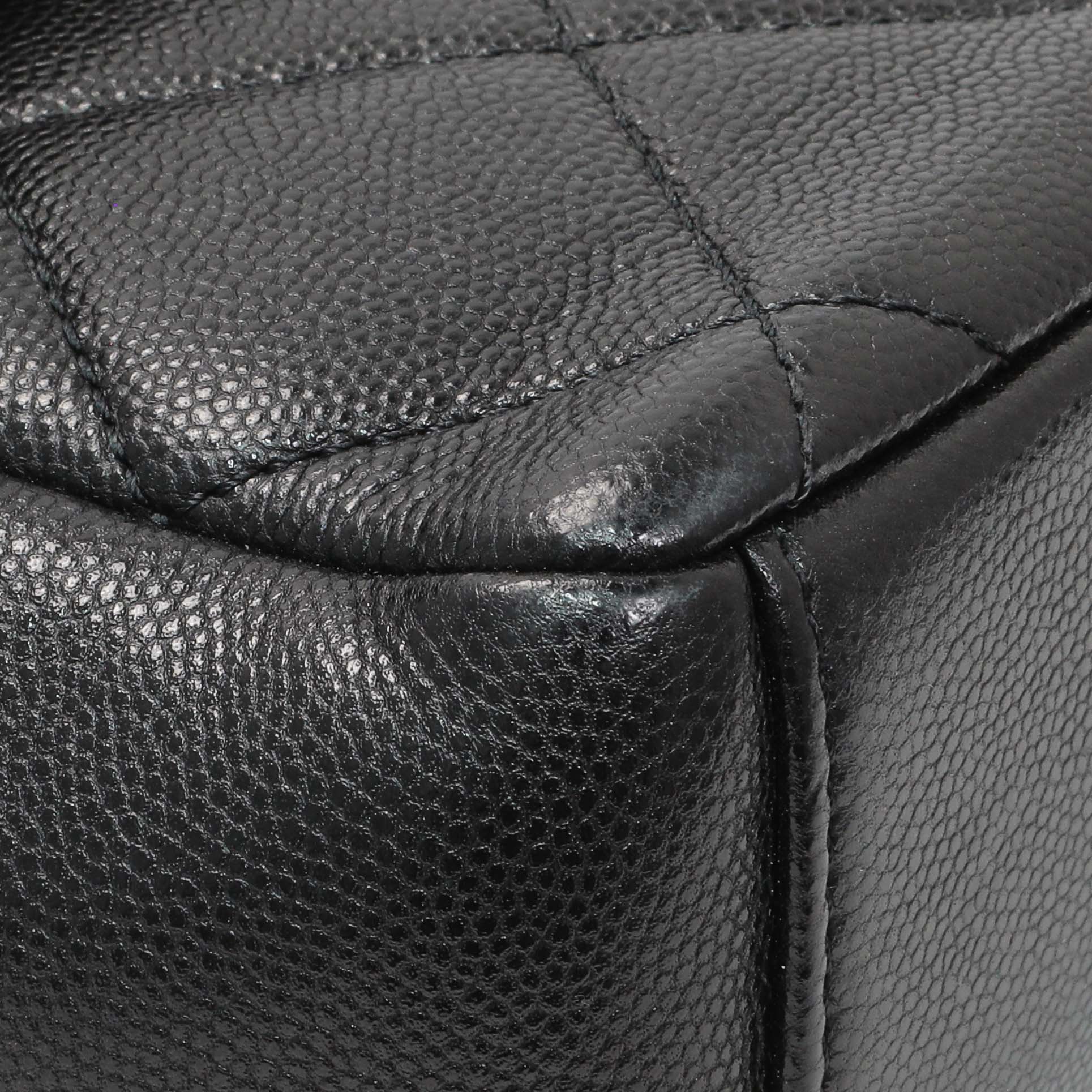 Exclusive Chanel So Black Caviar My Everything Flap — Detail View