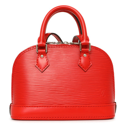 Exclusive Louis Vuitton Coquelicot Epi Nano Alma — Side View