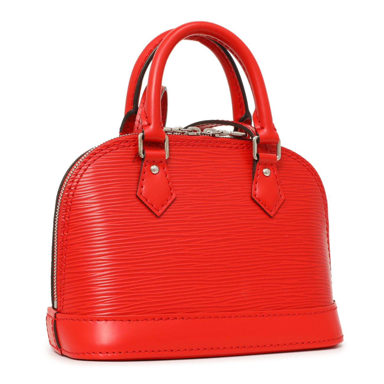 Exclusive Louis Vuitton Coquelicot Epi Nano Alma — Back View