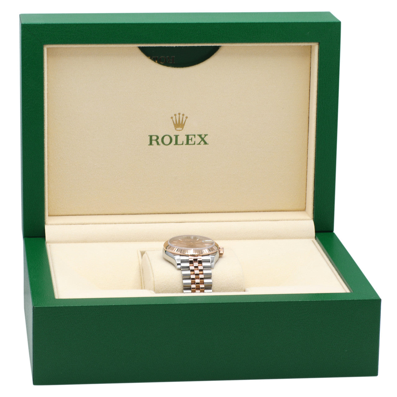 Exclusive Rolex 18K Everose Stainless Steel Datejust 31  278271 — Lifestyle View