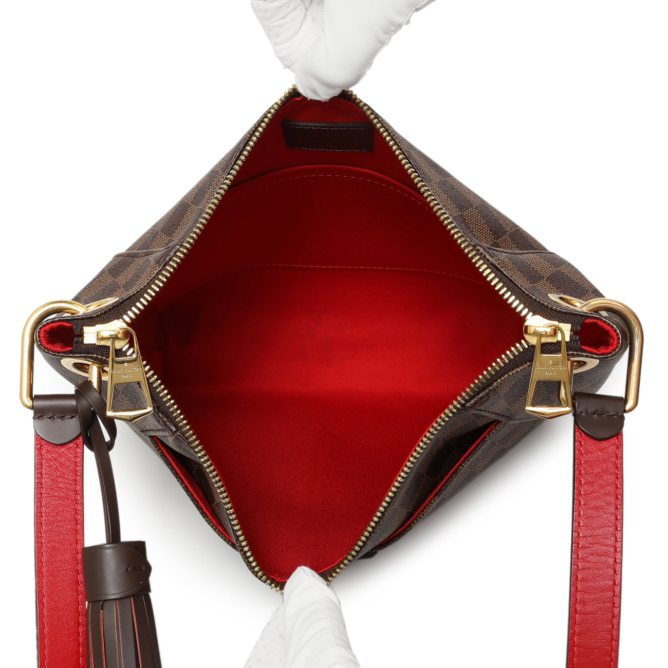 Exclusive Louis Vuitton Damier Ebene South Bank Besace — Top View