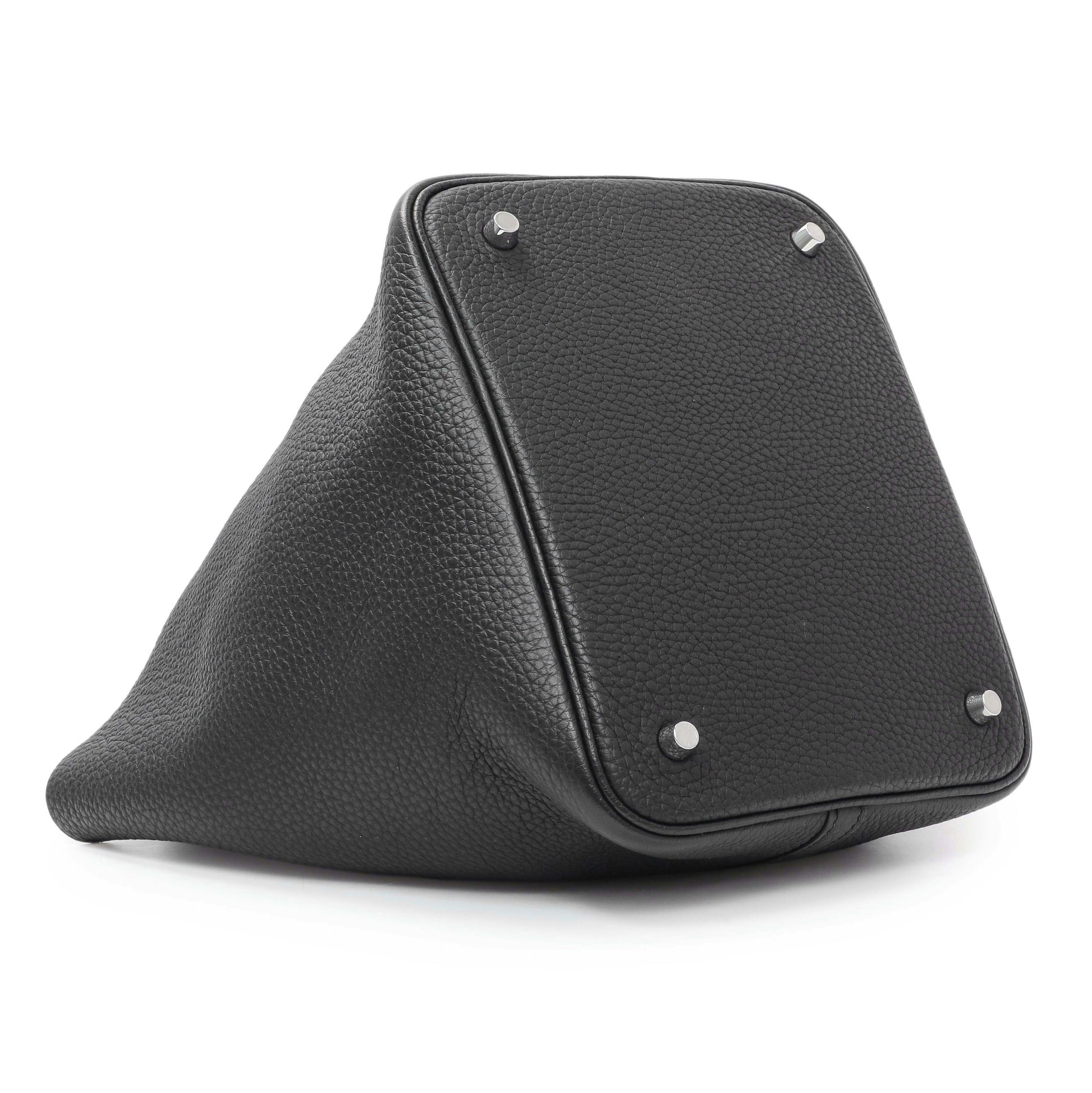 Exclusive Hermes Black Clemence Picotin 22 — Back View
