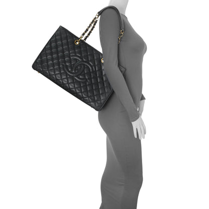 Exclusive Chanel Black Quilted Caviar XL Grand Shopping Tote GST — Alternate View 12