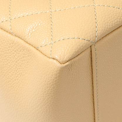 Exclusive Chanel Beige Quilted Caviar Grand Shopping Tote GST — Lifestyle View