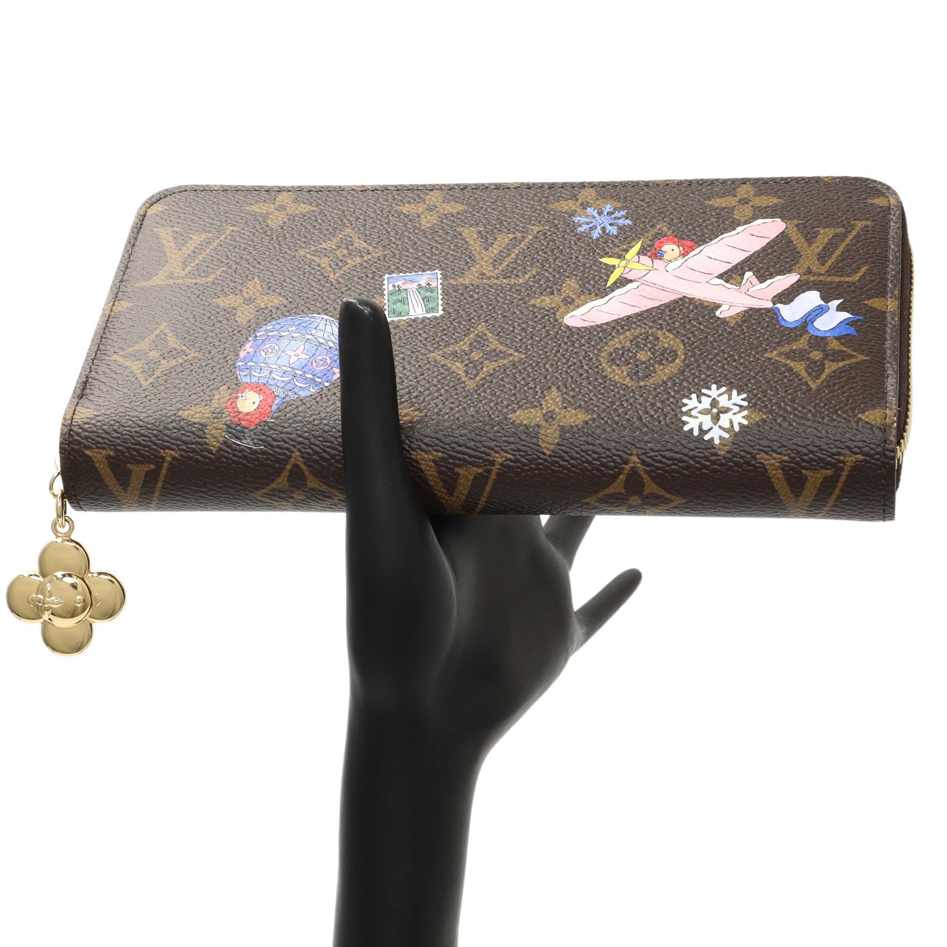Exclusive Louis Vuitton Monogram Christmas Animation Zippy Wallet — Lifestyle View
