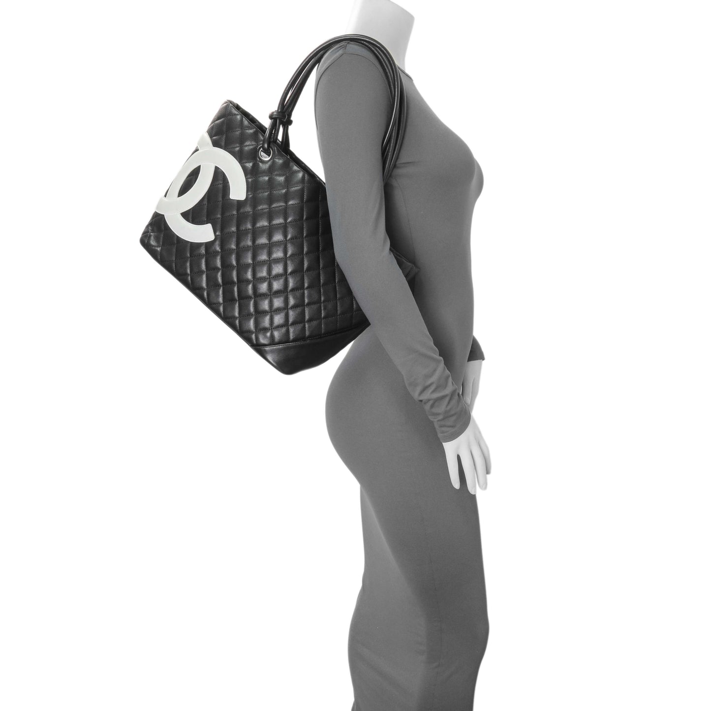 Exclusive Chanel Black Quilted Cambon Tote Large — Alternate View 15