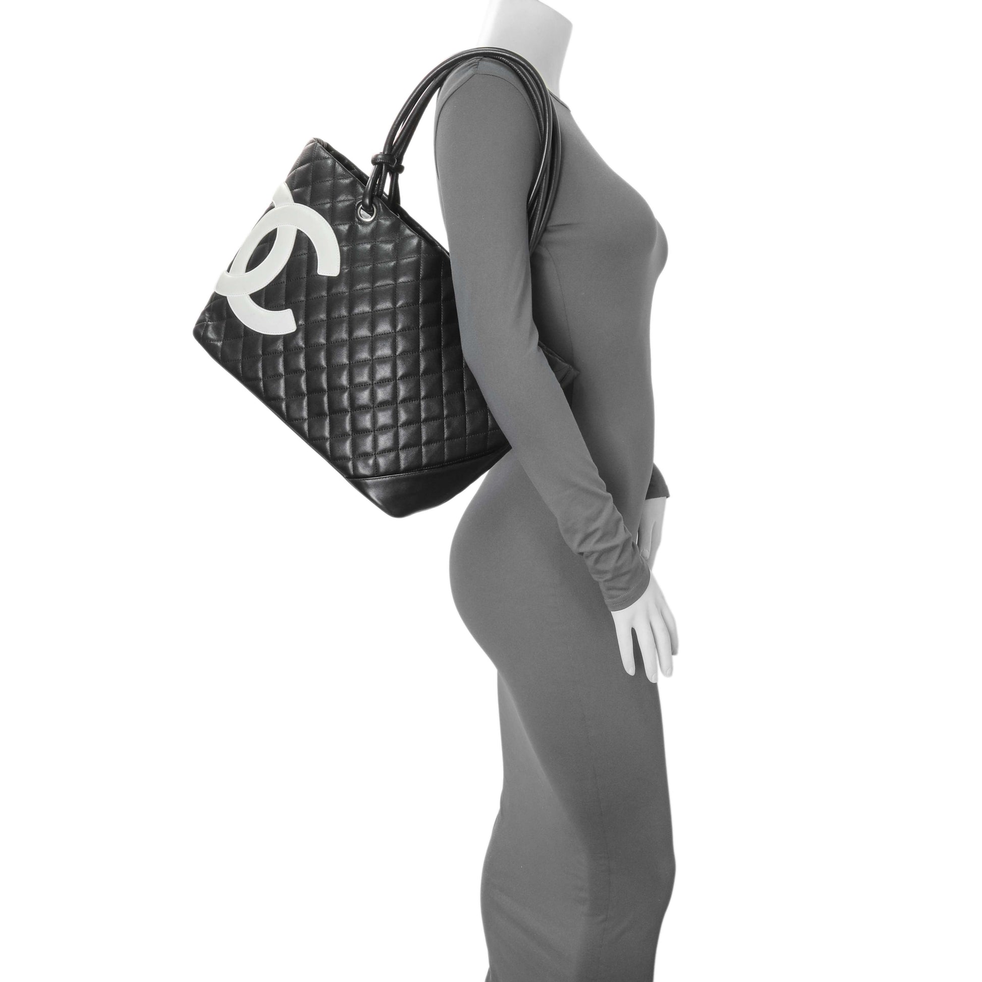 Exclusive Chanel Black Quilted Cambon Tote Large — Alternate View 15