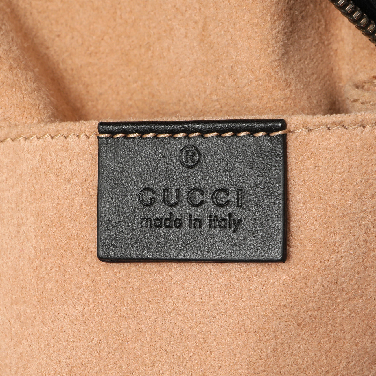 Exclusive Gucci Black Calfskin Matelasse GG Marmont Backpack — Detail View