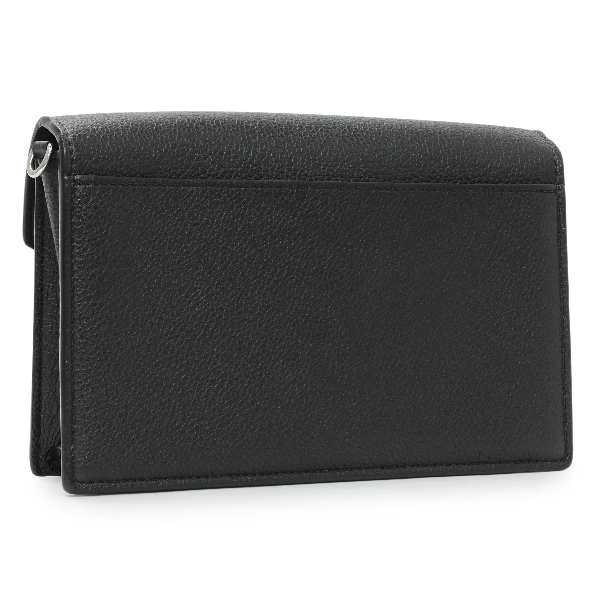 Exclusive Louis Vuitton Black Calfskin Mylockme Chain Pochette — Side View