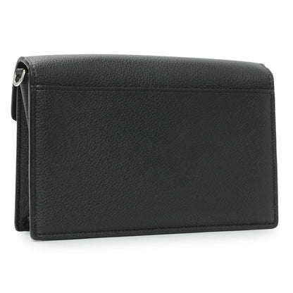 Exclusive Louis Vuitton Black Calfskin Mylockme Chain Pochette — Side View