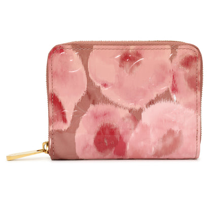 Exclusive Louis Vuitton Rose Velours Vernis Ikat Zippy Coin Purse — Front View
