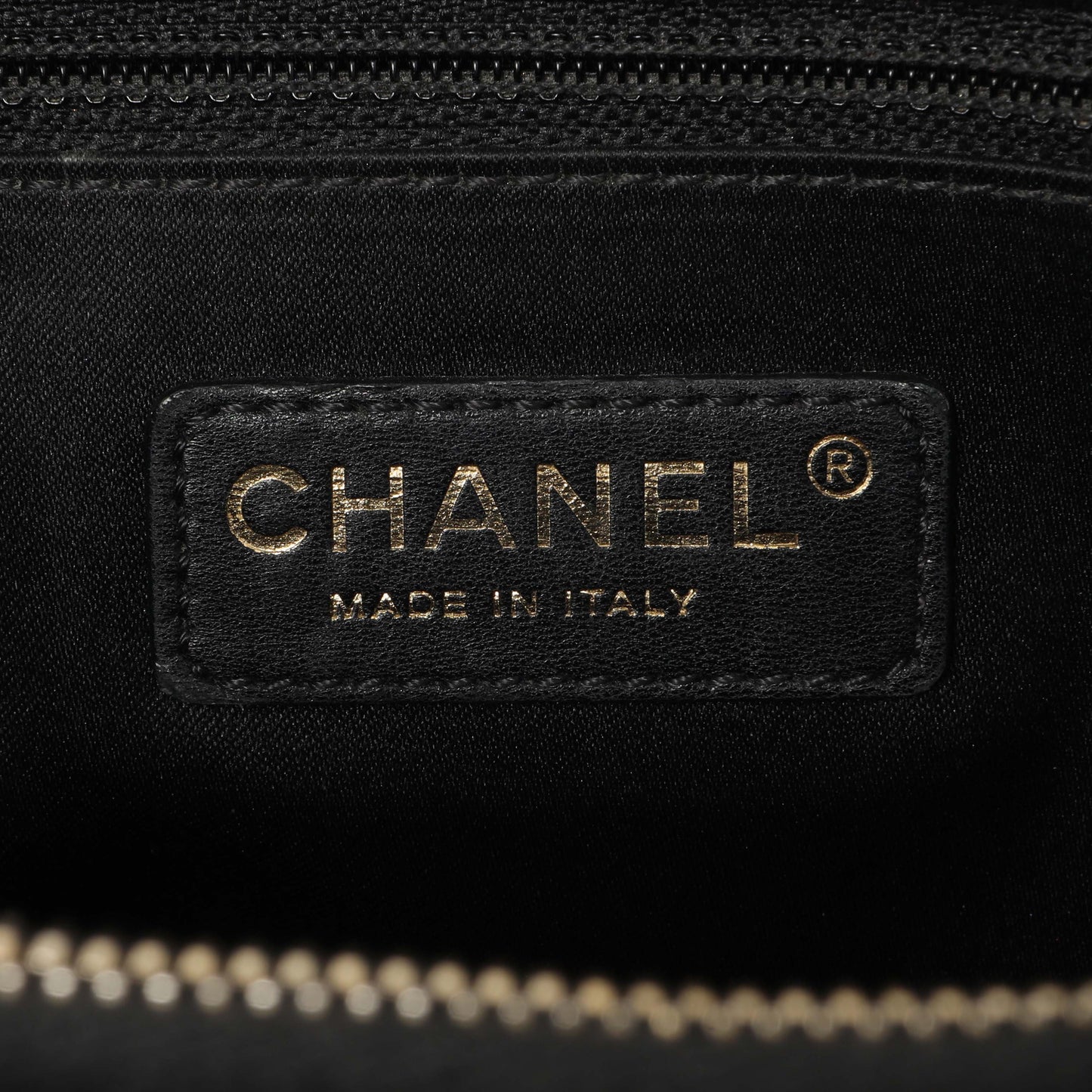 Exclusive Chanel Black Quilted Caviar Grand Shopping Tote GST — Alternate View 9