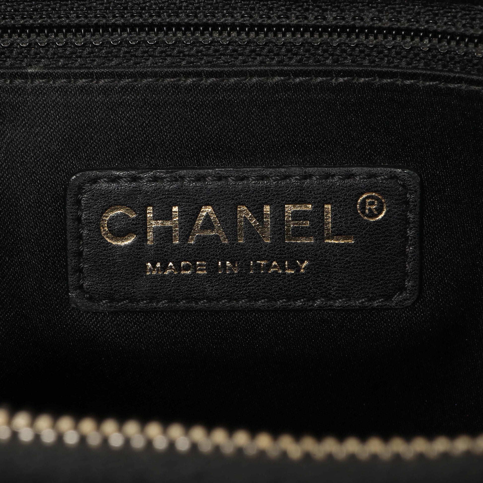 Exclusive Chanel Black Quilted Caviar Grand Shopping Tote GST — Alternate View 9