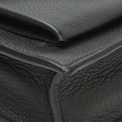 Exclusive Louis Vuitton Black Calfskin Mylockme Chain Pochette — Top View