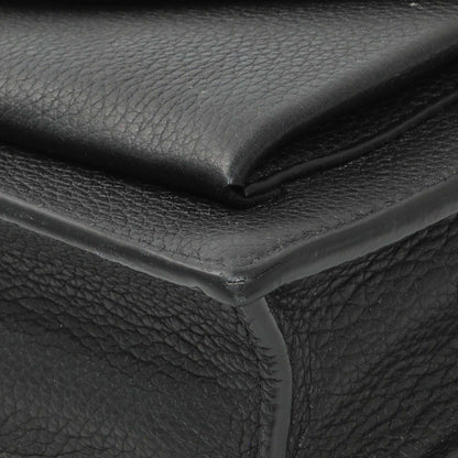 Exclusive Louis Vuitton Black Calfskin Mylockme Chain Pochette — Detail View