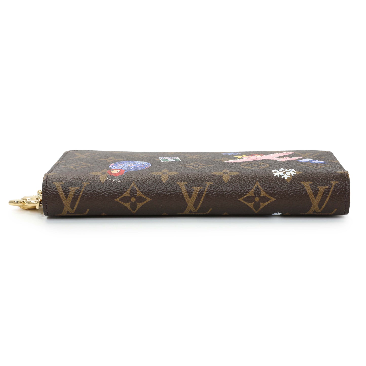 Exclusive Louis Vuitton Monogram Christmas Animation Zippy Wallet — Back View