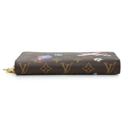 Exclusive Louis Vuitton Monogram Christmas Animation Zippy Wallet — Back View