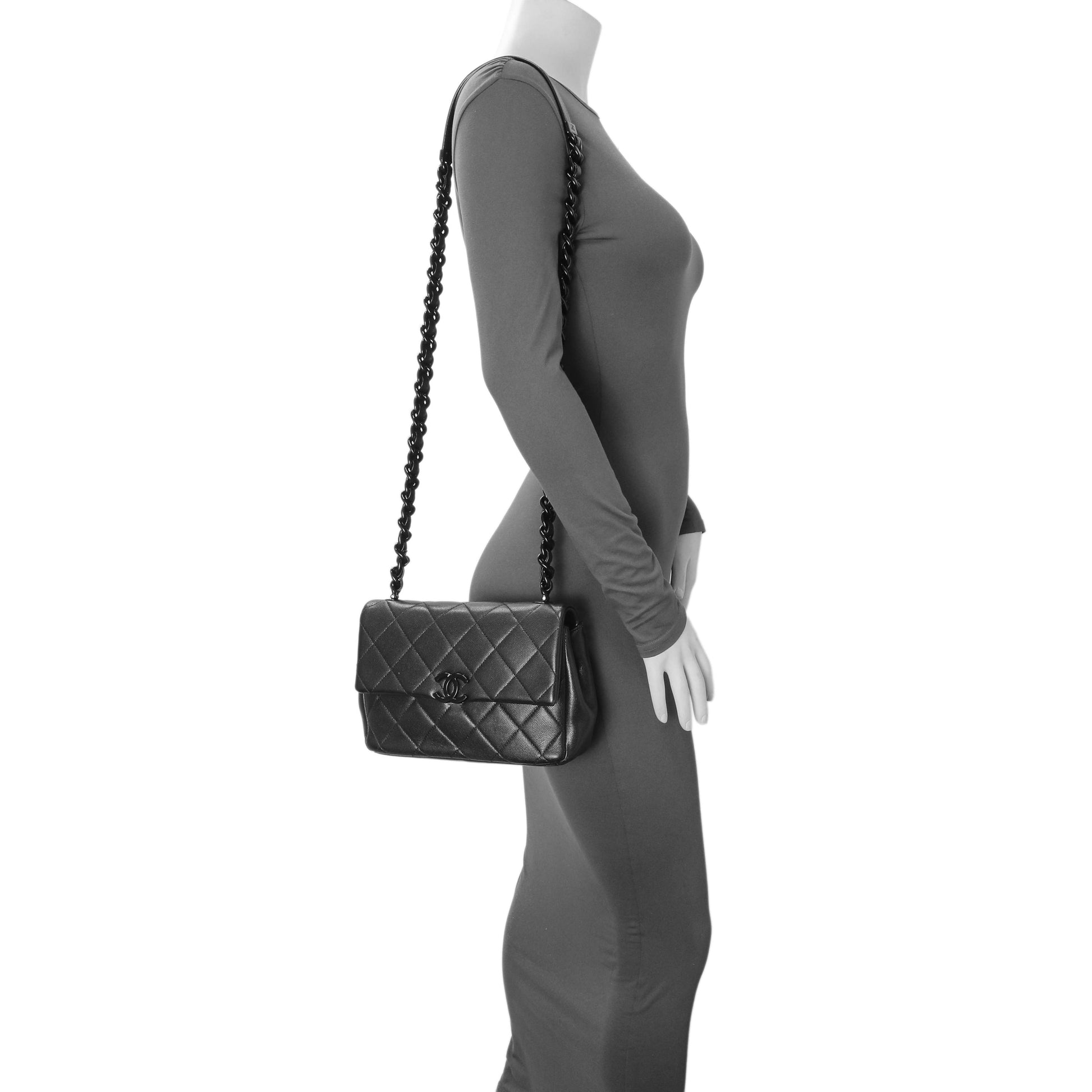 Exclusive Chanel So Black Caviar My Everything Flap — Alternate View 12