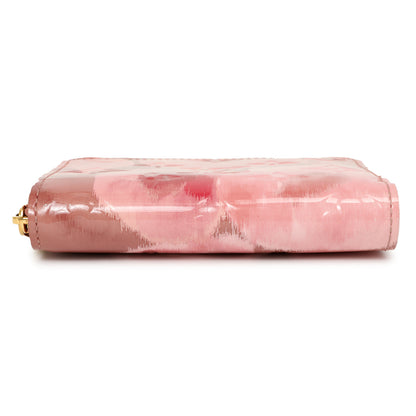 Exclusive Louis Vuitton Rose Velours Vernis Ikat Zippy Coin Purse — Back View