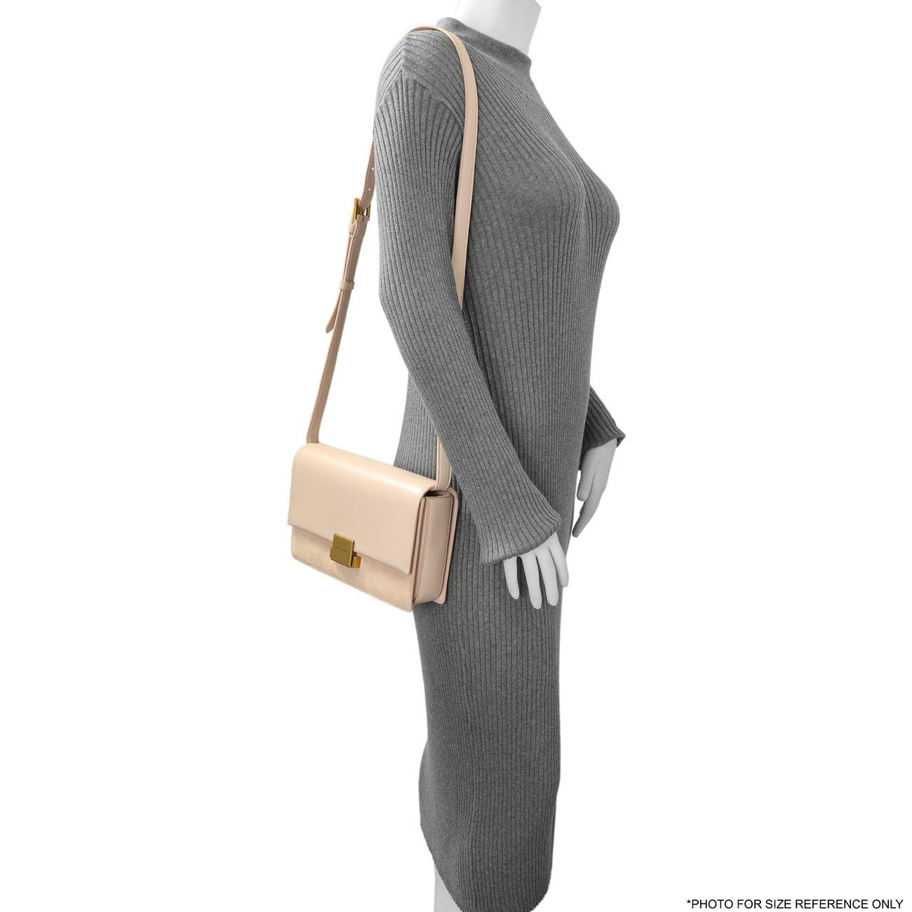 Exclusive Saint Laurent Marble Pink Smooth Calfskin Suede Medium Bellechasse Bag — Alternate View 12