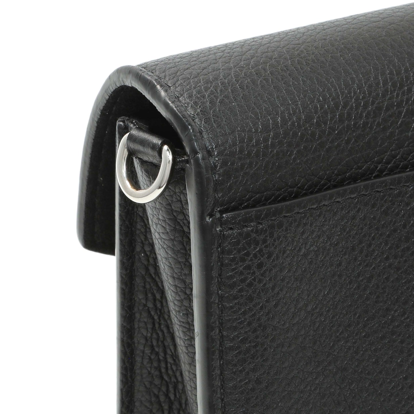 Exclusive Louis Vuitton Black Calfskin Mylockme Chain Pochette — Alternate View 8